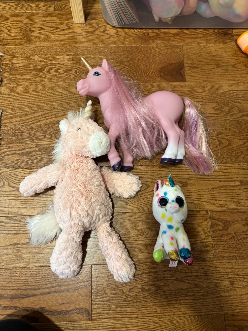 Ty Pink Unicorn Trio Plush and Figures Breyer Unicorn Styling Toy stuffed animal